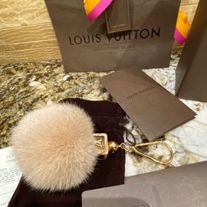 Louis Vuitton Mink Fur Blush Charm-100% Authentic